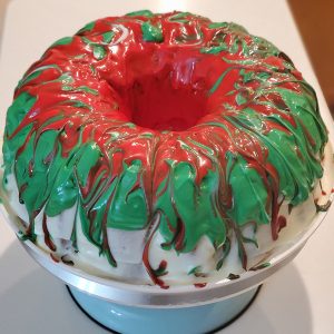 Five Favor Pound Cake Decorated