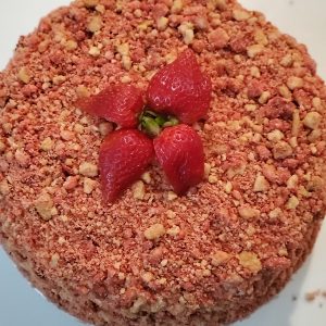 Strawberry Crunch Cake